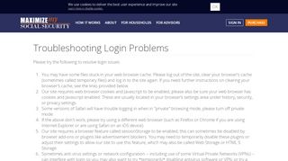 
                            11. Troubleshooting Login Problems | Maximize My Social ...