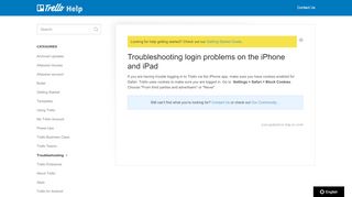 
                            10. Troubleshooting login problems on the iPhone and iPad - Trello Help