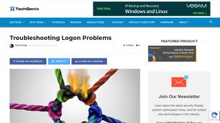 
                            5. Troubleshooting Logon Problems - TechGenix