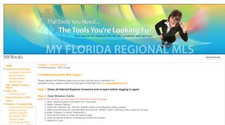 
                            13. Troubleshooting - MLS Login - MFRwiki - Google Sites