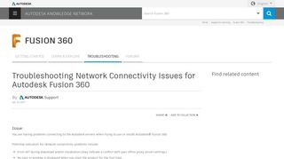 
                            9. Troubleshooting Network Connectivity Issues for Autodesk Fusion 360 ...