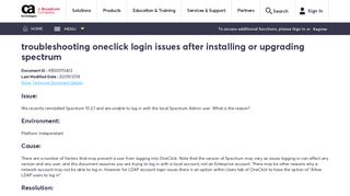 
                            3. troubleshooting oneclick login issues after instal - CA Knowledge