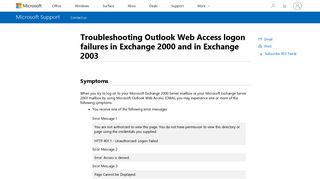 
                            7. Troubleshooting Outlook Web Access logon failures in Exchange ...