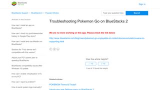 
                            3. Troubleshooting Pokemon Go on BlueStacks 2 – BlueStacks Support