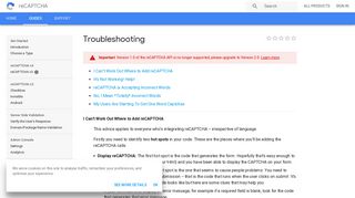 
                            10. Troubleshooting | reCAPTCHA | Google Developers
