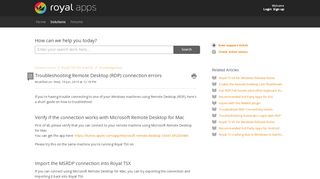 
                            7. Troubleshooting Remote Desktop (RDP) connection errors : Royal ...