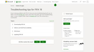 
                            4. Troubleshooting Tips for FIFA 18 - Xbox Support