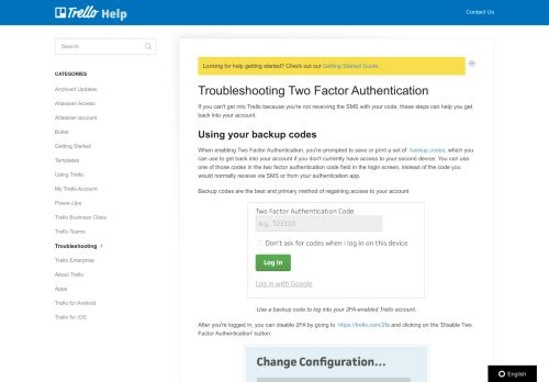 
                            12. Troubleshooting Two Factor Authentication - Trello Help