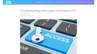 
                            12. Troubleshooting User Logins to Microsoft Dynamics GP