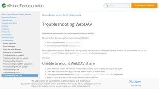 
                            4. Troubleshooting WebDAV | Alfresco Documentation