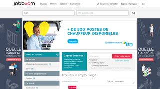 
                            5. Trouvez un emploi : login | Jobboom