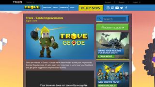 
                            8. Trove – Geode Improvements | Trove - Trion Worlds