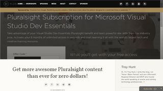 
                            5. Troy Hunt: Get more awesome Pluralsight content than ever for zero ...