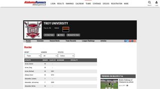 
                            9. Troy University - Roster - AlabamaRunners - MileSplit