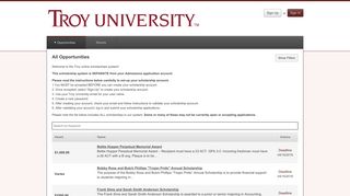 
                            8. Troy University Scholarships: All Opportunities