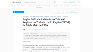 
                            10. TRT-2 10/05/2016 - Pg. 3033 - Judiciário | Tribunal Regional do ...