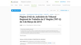 
                            10. TRT-2 3/03/2015 - Pg. 2162 - Judiciário | Tribunal Regional do ...