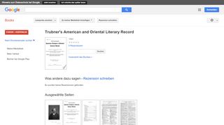 
                            12. Trübner's American and Oriental Literary Record