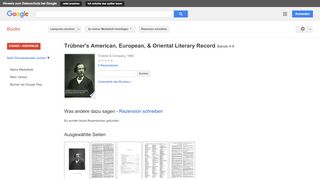 
                            11. Trübner's American, European, & Oriental Literary Record