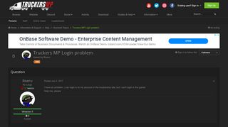 
                            1. Truckers MP Login problem - Unsolved Topics - TruckersMP Forum