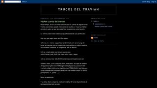 
                            11. Trucos del Travian: Hacker cuenta del travian