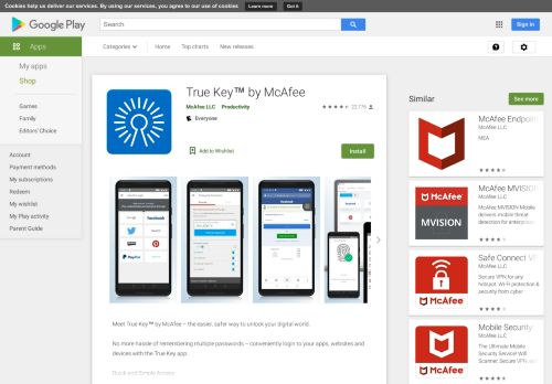 
                            7. True Key™ von McAfee – Apps bei Google Play