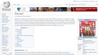 
                            9. True Luv' - Wikipedia