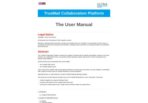 
                            4. True Mail Collaboration Platform - True Internet