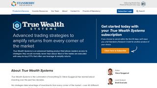 
                            3. True Wealth Systems - Stansberry Research