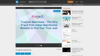 
                            7. Truejodi matrimony - SlideShare