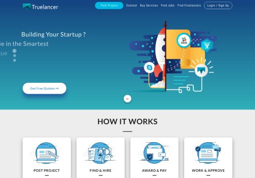 
                            2. Truelancer: Hire Freelancers & Find Freelance Jobs Online