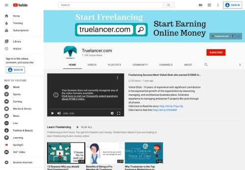 
                            7. Truelancer.com - YouTube