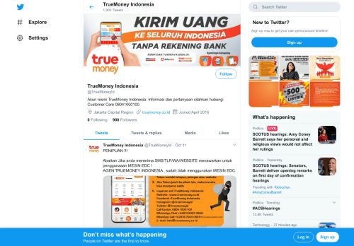 
                            6. TrueMoney Indonesia (@TrueMoneyId) | Twitter