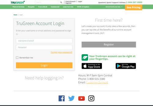 
                            8. TruGreen Account Login: View History, Make Payments & More