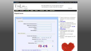 
                            1. TruLuv.com - Registrieren! | Leben für die Liebe. Liebe für das Leben.