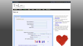 
                            7. TruLuv.com - Signup! | Live for Love. Jacaylka Nolosha.