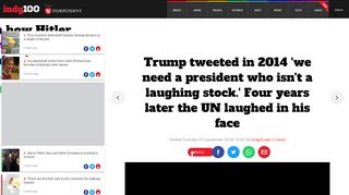 
                            6. Trump tweeted in 2014 'we need a president who isn't a laughing ...