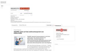 
                            6. TRUMPF setzt auf das Lieferantenportal von POOL4TOOL ...