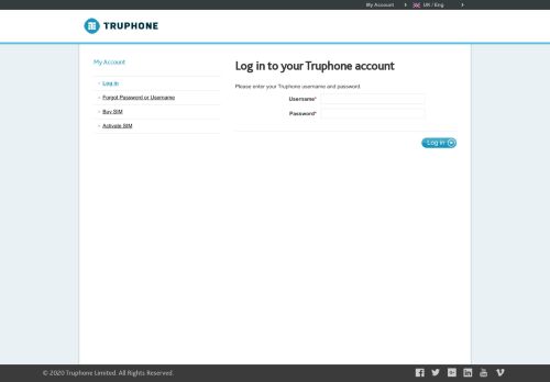 
                            11. Truphone - Log in