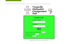 
                            11. Trussville Methodist Consignment Sale » Consignor Login