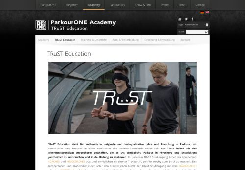 
                            5. TRuST Education | ParkourONE Academy –