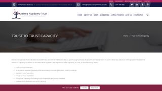 
                            12. Trust to Trust Capacity - Astrea Academy Trust