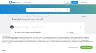 
                            11. Trusted device email never comes? - TeamViewer Community - 6542