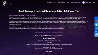 
                            8. Trusted Ethereum Trading Platform, Eth trade – Nebula ...