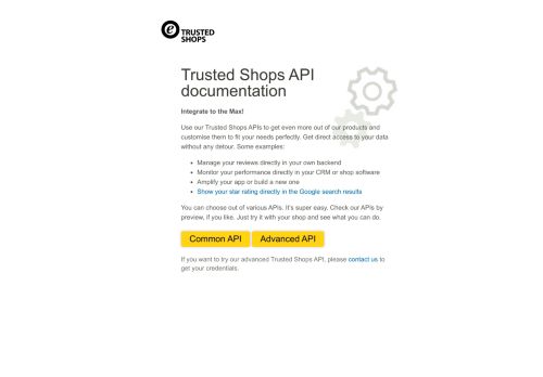 
                            1. Trusted Shops API documentation