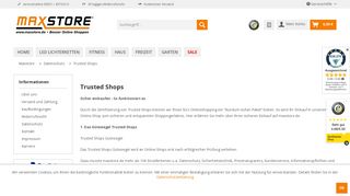 
                            12. Trusted Shops | Datenschutz | Maxstore.de