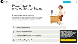 
                            5. Trusted Shops Service - Antworten auf häufige Fragen