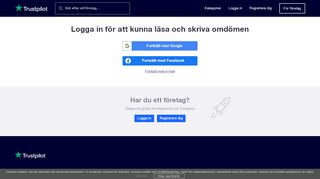 
                            1. Trustpilot inloggning - Gå med och dela med dig av dina omdömen