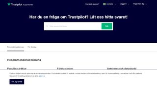 
                            5. Trustpilot Supportcenter