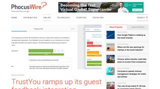 
                            11. TrustYou ramps up its guest feedback integration globally | PhocusWire